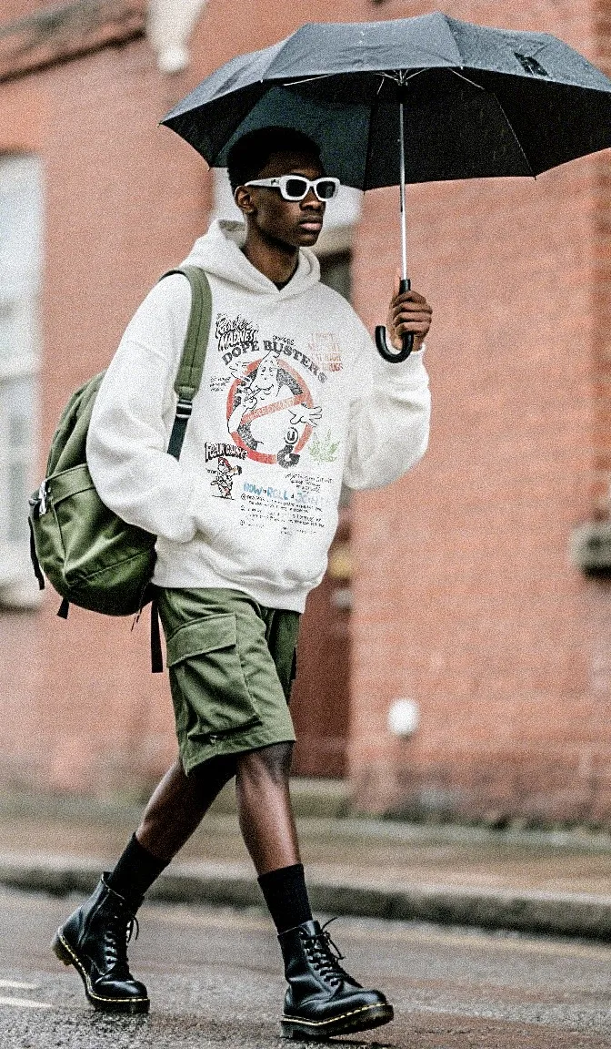 #SA95 SAINT Hooded Sweatshirt P180 Color: White Size: S-XL